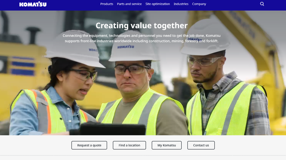 достойный представитель Komatsu в России